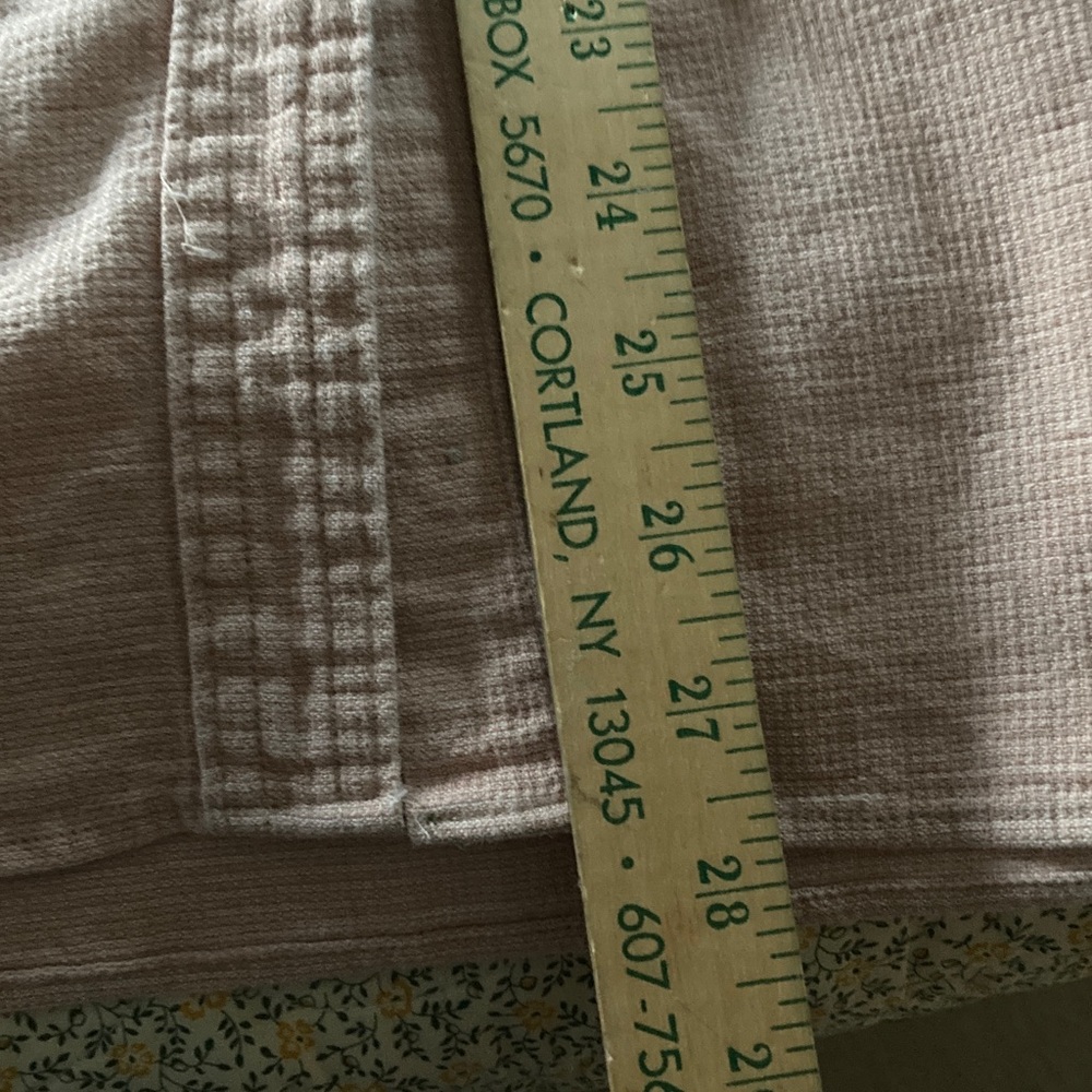 L.L. Bean womens 100% cotton short sleeve button down shirt Made in USA Large - Picture 8 of 8